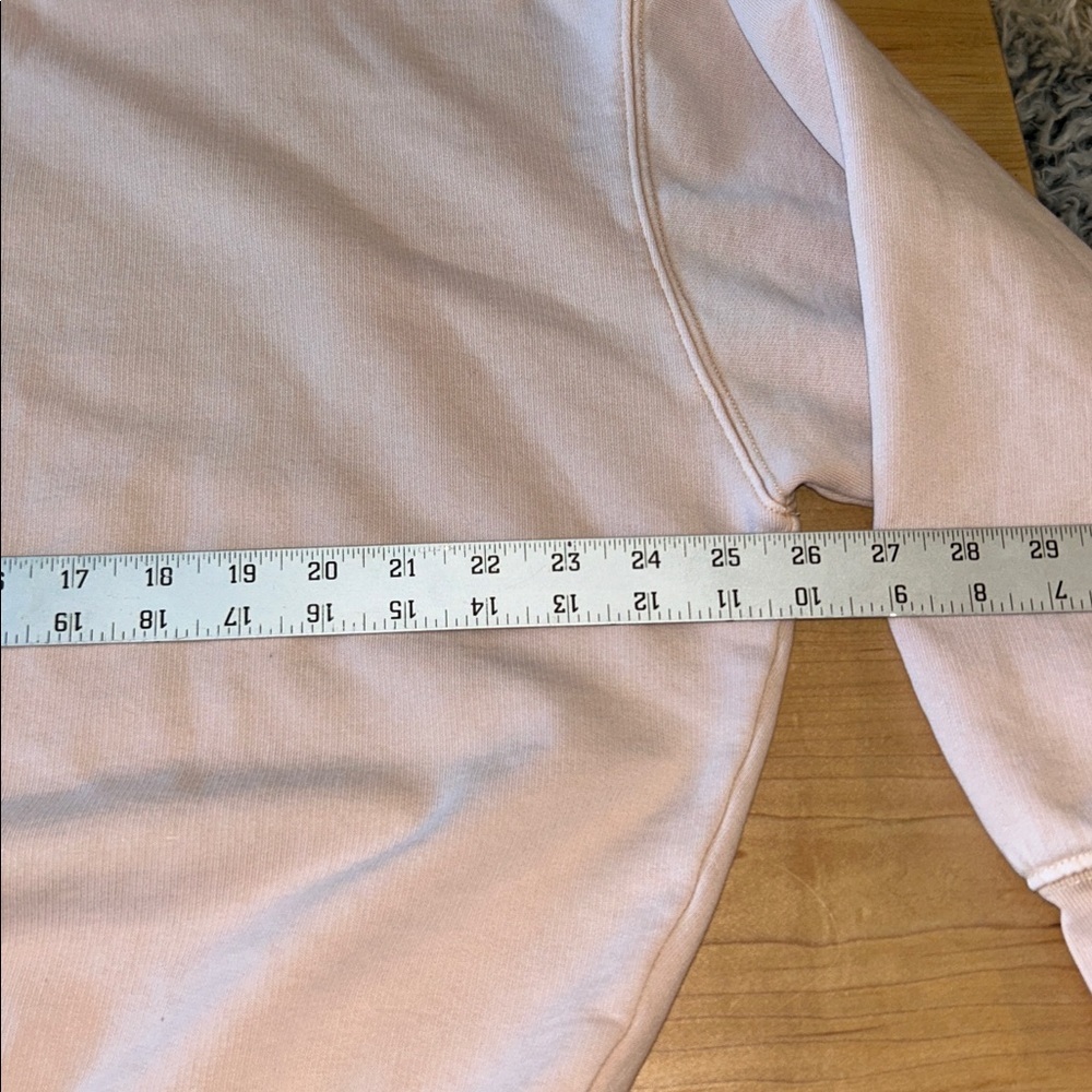 Madewell Relaxed Mockneck Cropped Sweatshirt Pale Blush Women’s Small - Picture 11 of 12